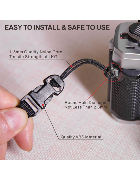 Correa de Cámara Bordada Padwa Lifestyle con Adaptadores