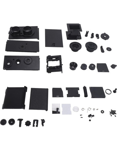 Cámara de película retro TLR 35mm Yosoo DIY doble lente