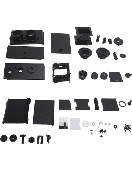 Cámara de película retro TLR 35mm Yosoo DIY doble lente