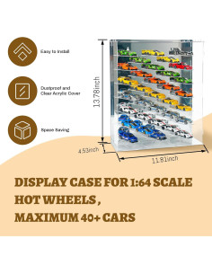 Estuche de exhibición GALUMO para coches 1:64 con LED 2