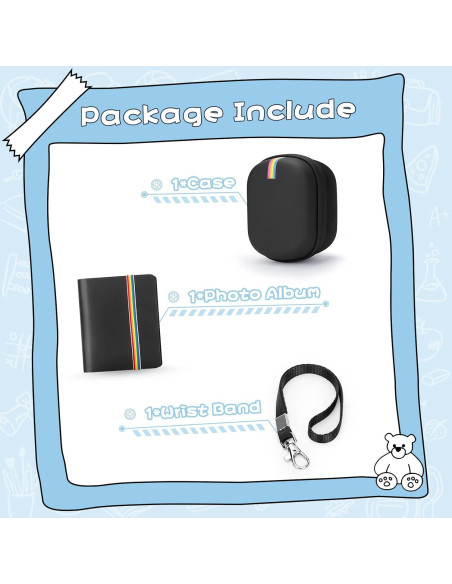 Funda Álbum Yinke para Cámara Instantánea Polaroid Go - Negro