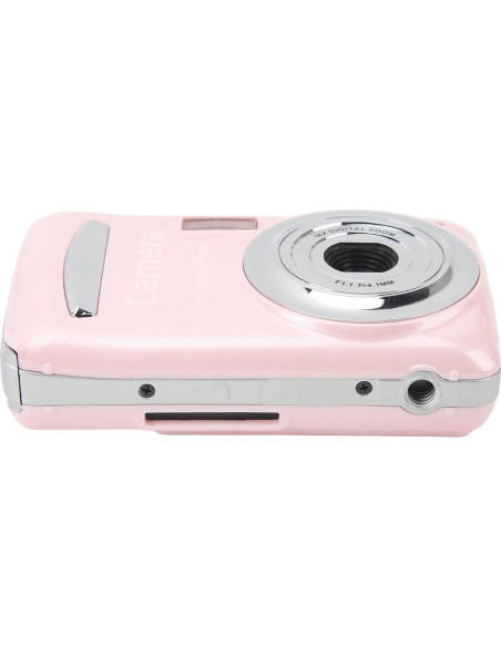 Cámara Digital Pomya 1080P FHD 16MP Rosa con Zoom 16X