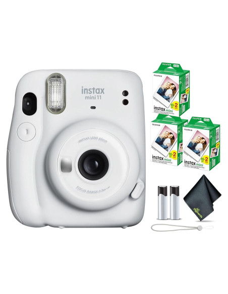 Cámara Instantánea Fujifilm INSTAX MINI 11 Blanca + 60 Fotos Cámara Instantánea Fujifilm INSTAX MINI 11 Blanca + 60 Fotos