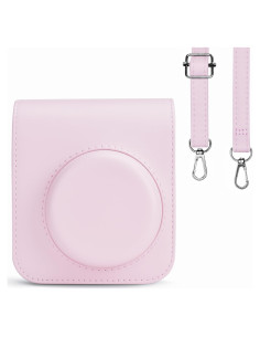 Funda de cámara Rieibi para Fujifilm Instax Mini 12 - Rosa