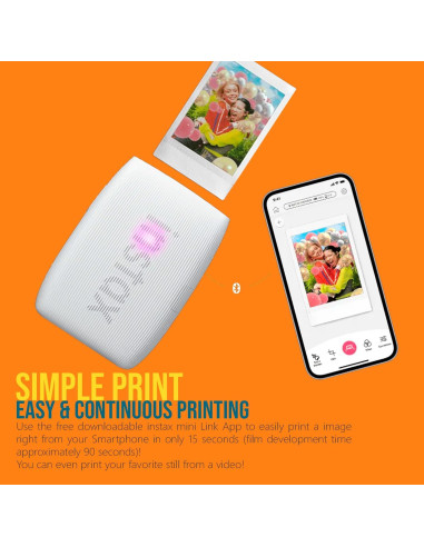 Impresora Fujifilm Instax Mini Link 3 para Smartphone - Blanco