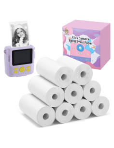 9 Rollos de Papel Térmico Biubee para Cámara Instantánea 5.6cm