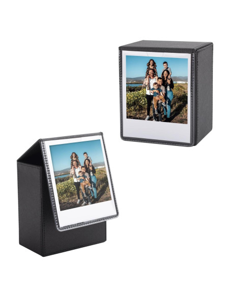 Caja de fotos para Instax Wide HIYQIN - Negro Vintage, 80 fotos