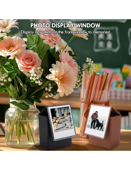 Caja de fotos para Instax Wide HIYQIN - Negro Vintage, 80 fotos