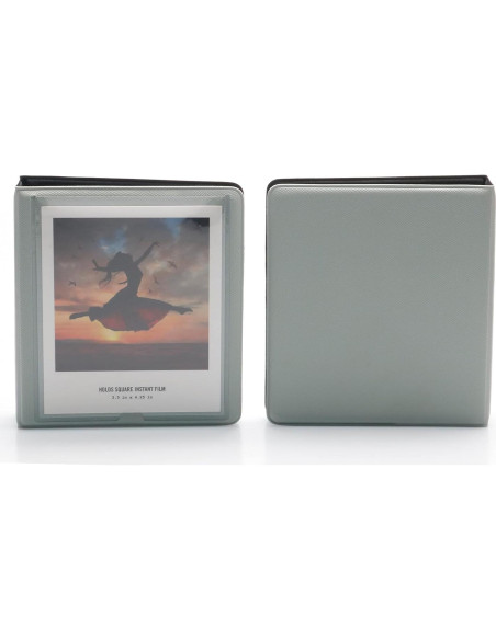 Paquete de 2 Álbumes de Fotos EKEDAC Rosa y Gris PVC 32 Fotos