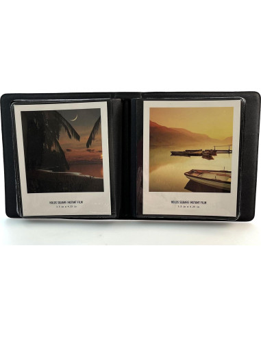 Paquete de 2 Álbumes de Fotos EKEDAC Rosa y Gris PVC 32 Fotos