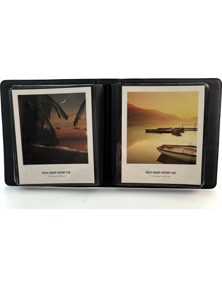 Paquete de 2 Álbumes de Fotos EKEDAC Rosa y Gris PVC 32 Fotos