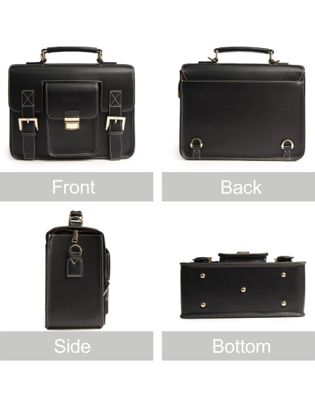 Bolsa de cámara de cuero Cwatcun para DSLR y SLR - Compacta