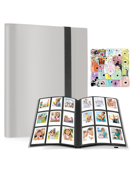 Álbum de Fotos Mini Ablus 432 Bolsillos Gris para Fujifilm