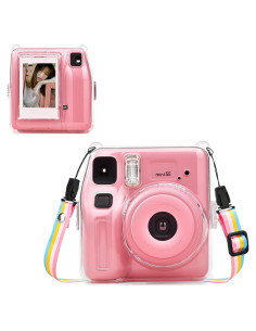 Funda Transparente para Cámara Fuji Instax Mini SE con Correa