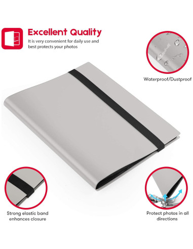 Álbum de Fotos Mini Ablus 432 Bolsillos Gris para Fujifilm