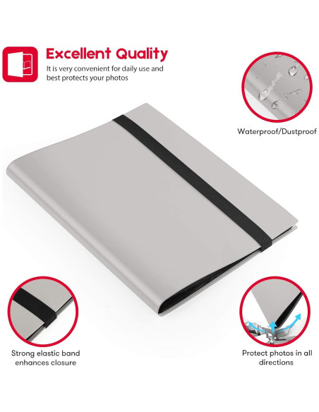 Álbum de Fotos Mini Ablus 432 Bolsillos Gris para Fujifilm