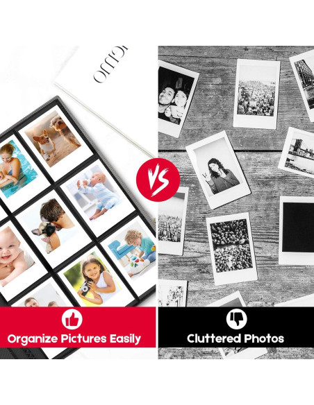 Álbum de Fotos Mini Ablus 432 Bolsillos Gris para Fujifilm