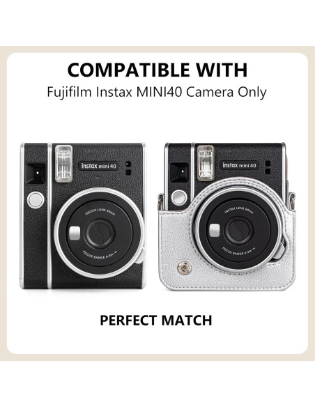 Funda Protectora HIYQIN para Fujifilm Instax Mini 40 - Plata