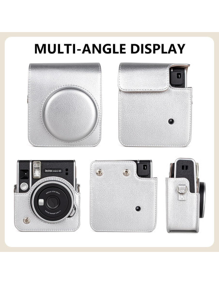 Funda Protectora HIYQIN para Fujifilm Instax Mini 40 - Plata