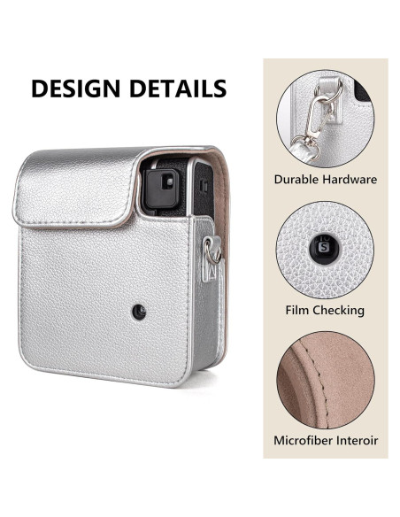 Funda Protectora HIYQIN para Fujifilm Instax Mini 40 - Plata