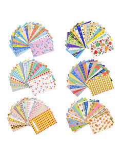 120 Hojas de Pegatinas Coloridas Sunmns para Fotos Instax Mini
