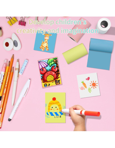 MFLABEL Papel Térmico 57x30mm para Cámara Instantánea - 9 Rollos