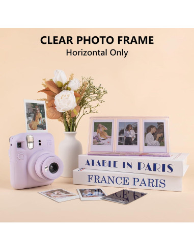 Marco de Collage para Fotos 2x3 HIYQIN Púrpura 3 en 1