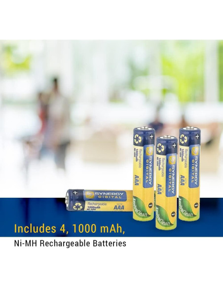 Baterías Recargables AAA Synergy Digital 1000mAh Ni-MH
