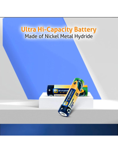 Baterías Recargables AA Synergy Digital 2800mAh Ni-MH