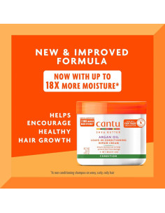 Crema Reparadora Sin Enjuague Cantu con Aceite de Argán 2x480ml 2