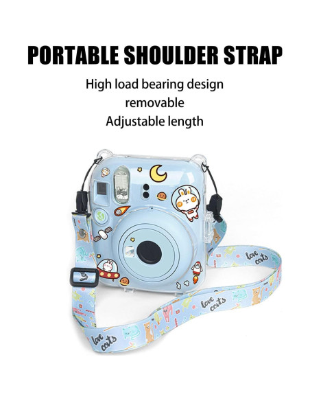 Funda Protectora Jectse para Cámara Instax Mini 12 Azul