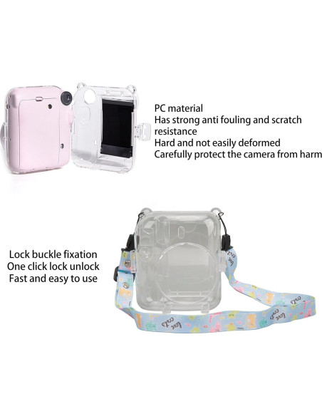 Funda Protectora Jectse para Cámara Instax Mini 12 Azul
