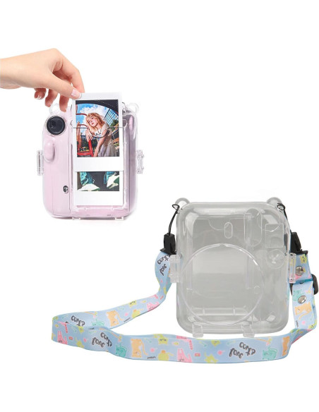 Funda Protectora Jectse para Cámara Instax Mini 12 Azul