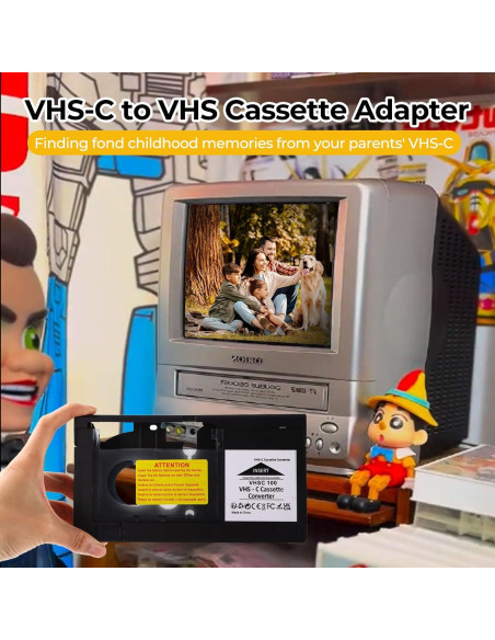 Adaptador VHS-C a VHS NVNOWU VHSC100 Carga Motorizada