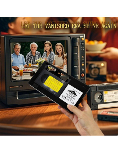 Adaptador VHS-C a VHS motorizado BECOBLDF - Reproducción fácil