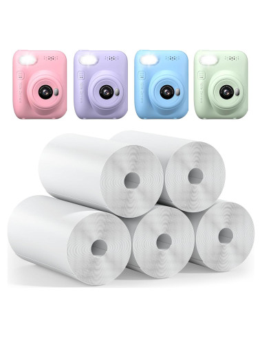 5 Rollos de Papel Térmico HD Gofunly para Cámara Instantánea