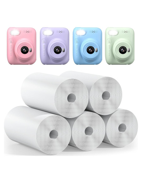 5 Rollos de Papel Térmico HD Gofunly para Cámara Instantánea