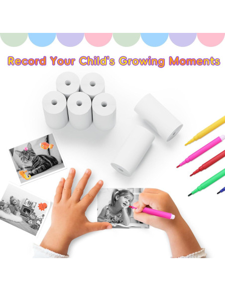 5 Rollos de Papel Térmico HD Gofunly para Cámara Instantánea