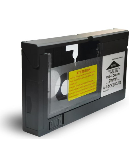 Adaptador de casete VHS-C BECOBLDF motorizado con limpieza