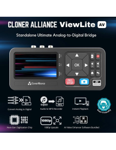 Convertidor de Video y Audio Analógico a Digital ClonerAlliance ViewLite AV 2