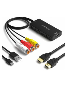 Convertidor RCA a HDMI RuiPuo 1080P para Consolas y DVD