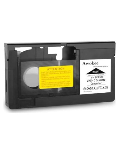 Adaptador VHS-C a VHS GESHUPOR para Videocámaras Antiguas