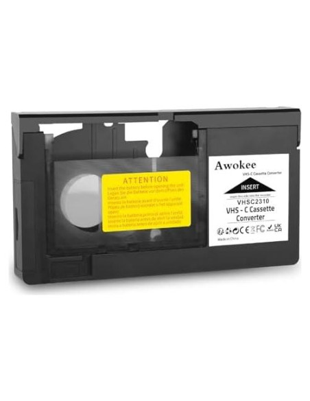 Adaptador VHS-C a VHS GESHUPOR para Videocámaras Antiguas