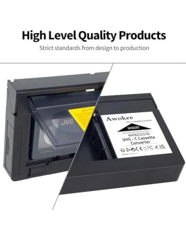 Adaptador VHS-C a VHS GESHUPOR para Videocámaras Antiguas