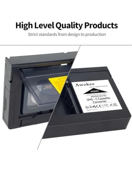 Adaptador VHS-C a VHS GESHUPOR para Videocámaras Antiguas