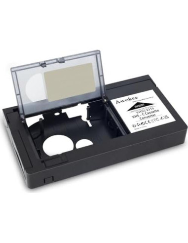 Adaptador VHS-C a VHS GESHUPOR para Videocámaras Antiguas