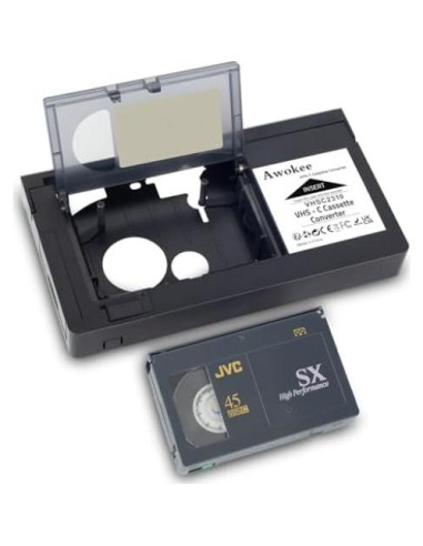 Adaptador VHS-C a VHS GESHUPOR para Videocámaras Antiguas