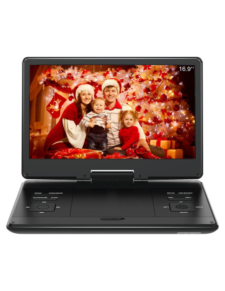 Reproductor de DVD Portátil PJGCWB 14.1" Pantalla HD Batería 4-6h