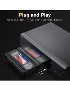 Limpiador de Cabezas VHS Mwin - Cinta Reutilizable 150g 2