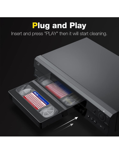 Limpiador de Cabezas VHS Mwin - Cinta Reutilizable 150g